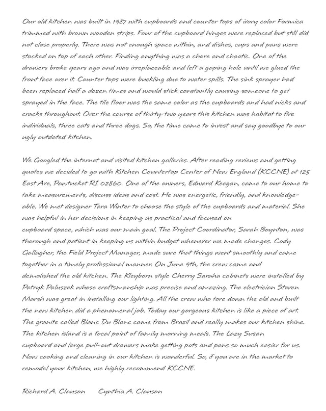 Coventry Kitchen Remodel