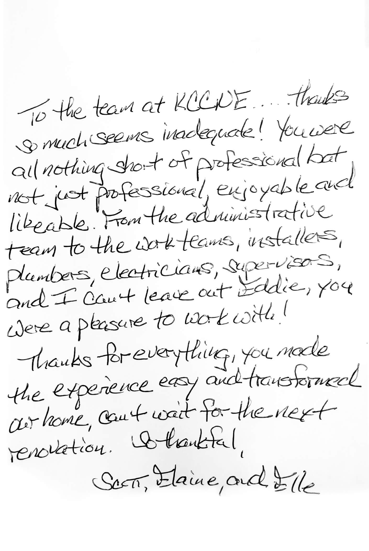 Customer Testimonial