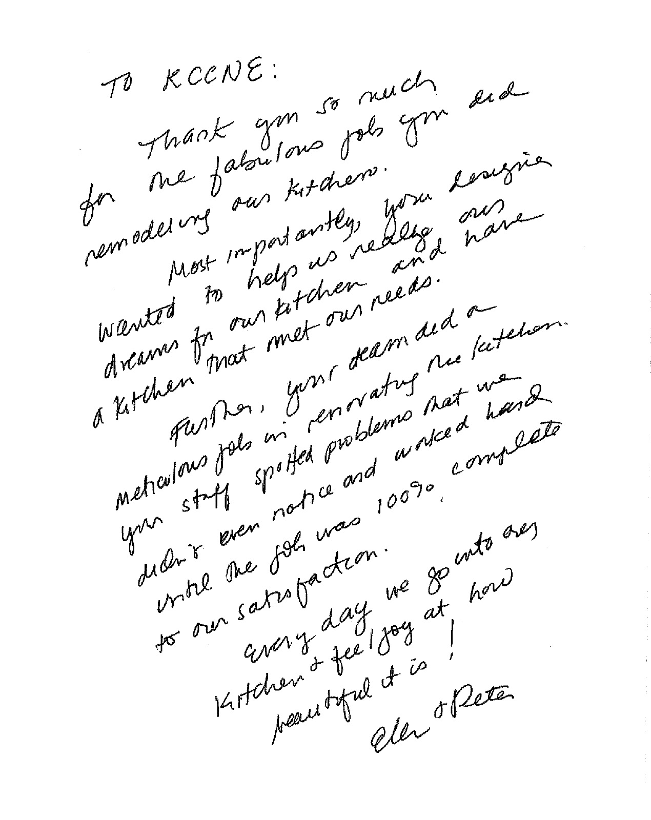 Customer Testimonial