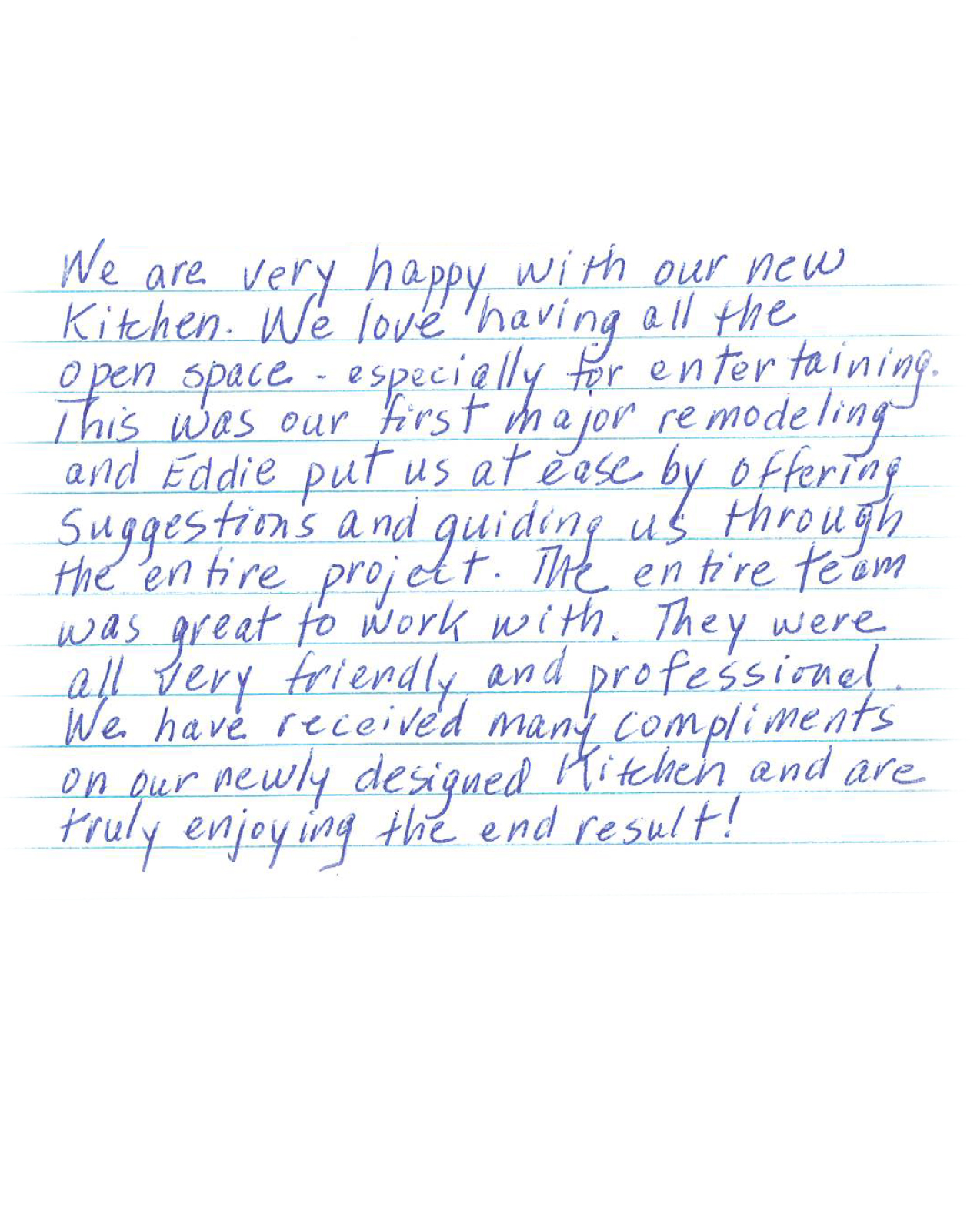 Customer Testimonial