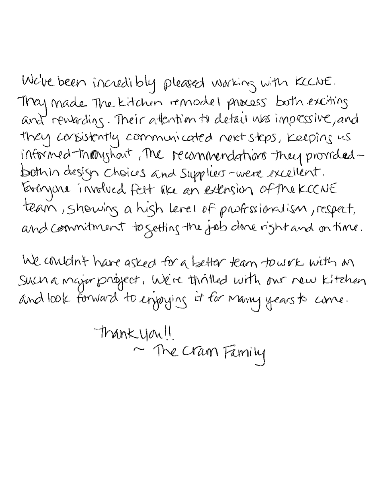 Customer Testimonial