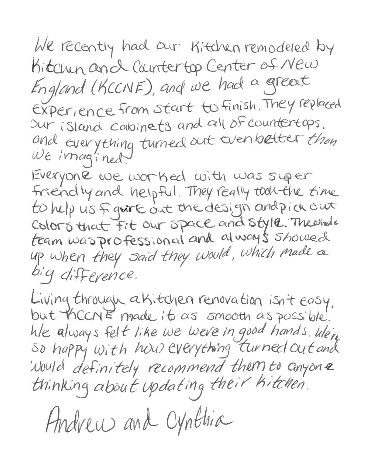 Customer Testimonial