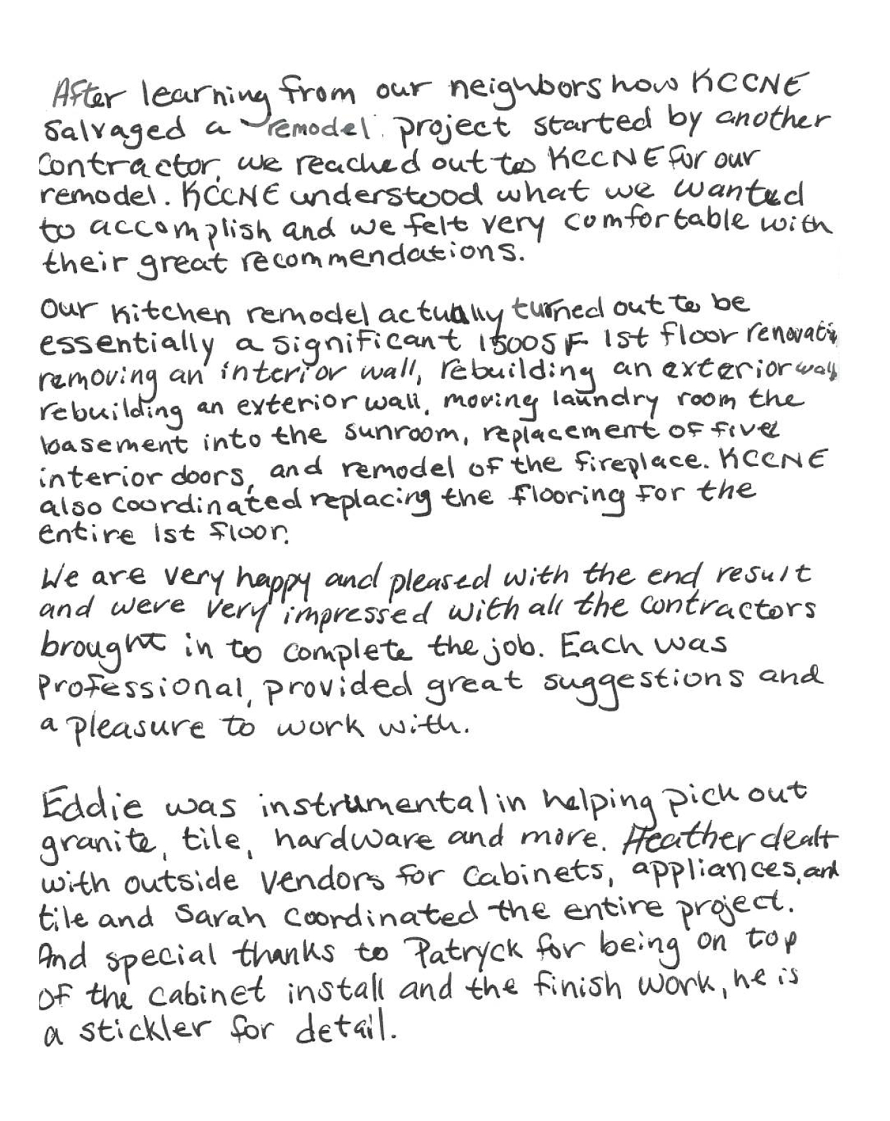 Customer Testimonial