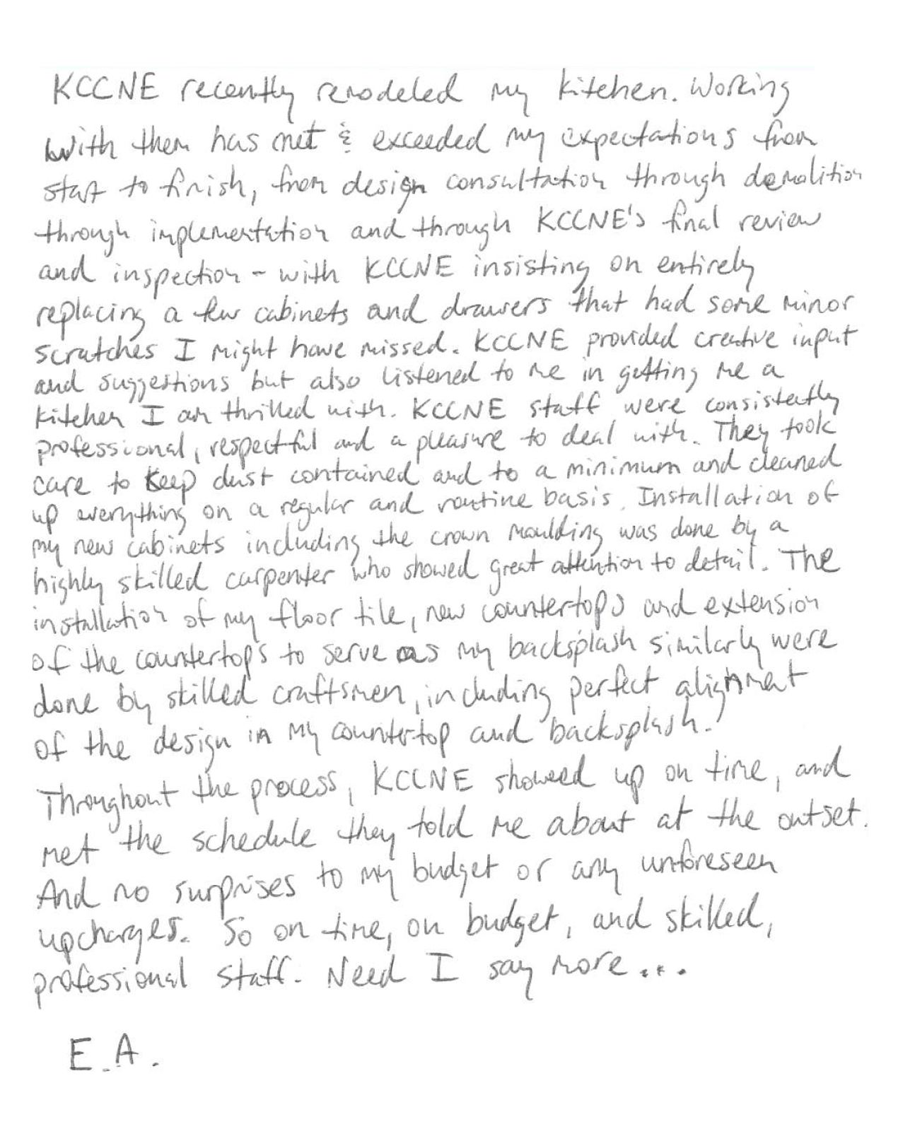 Customer Testimonial