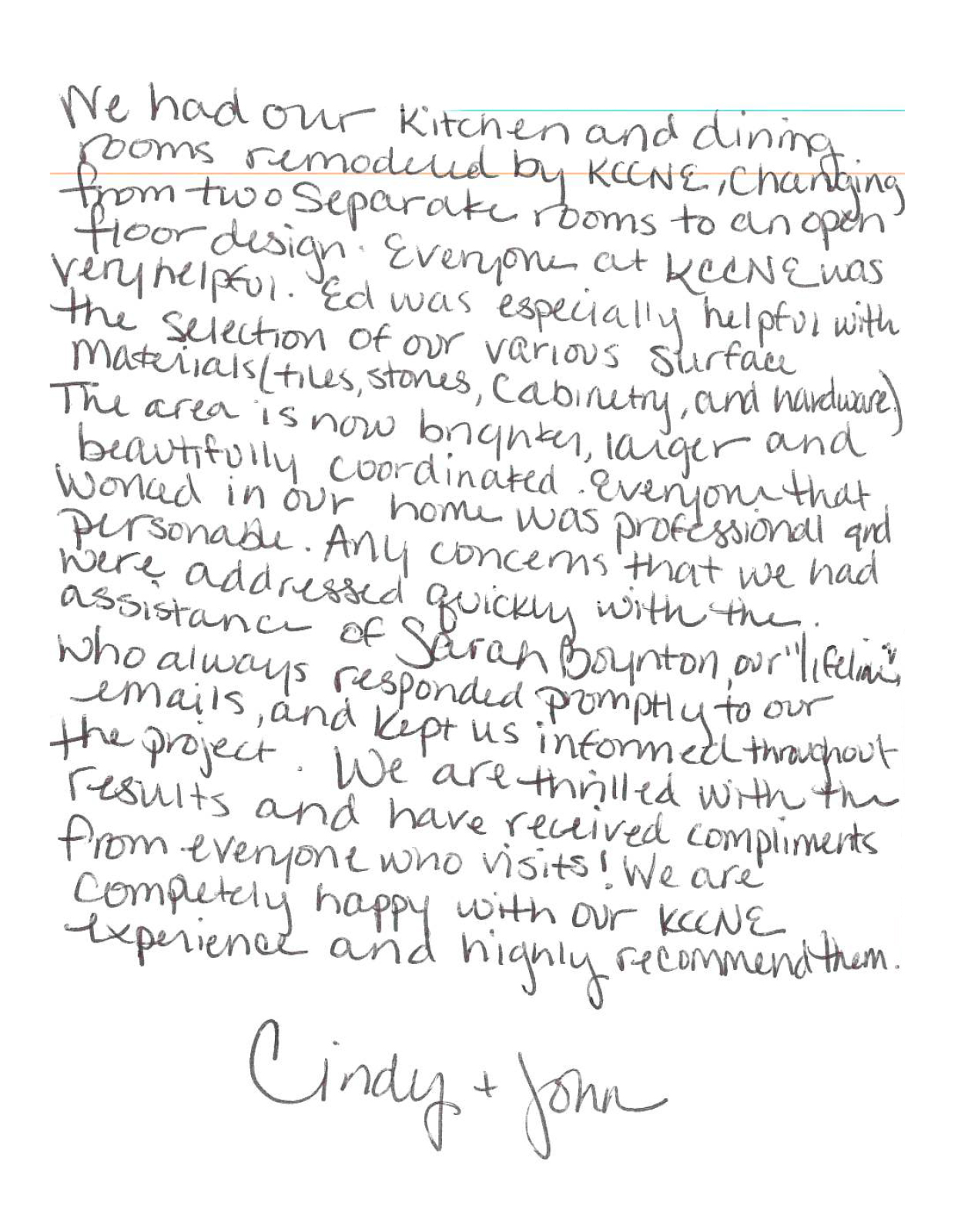 Customer Testimonial