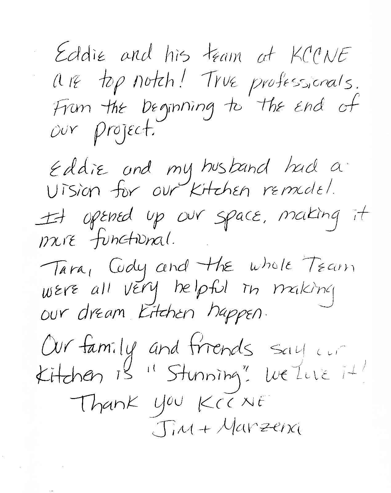 Customer Testimonial