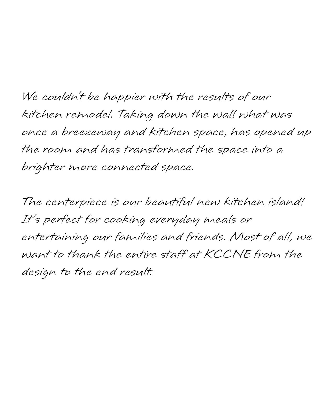 Customer Testimonial