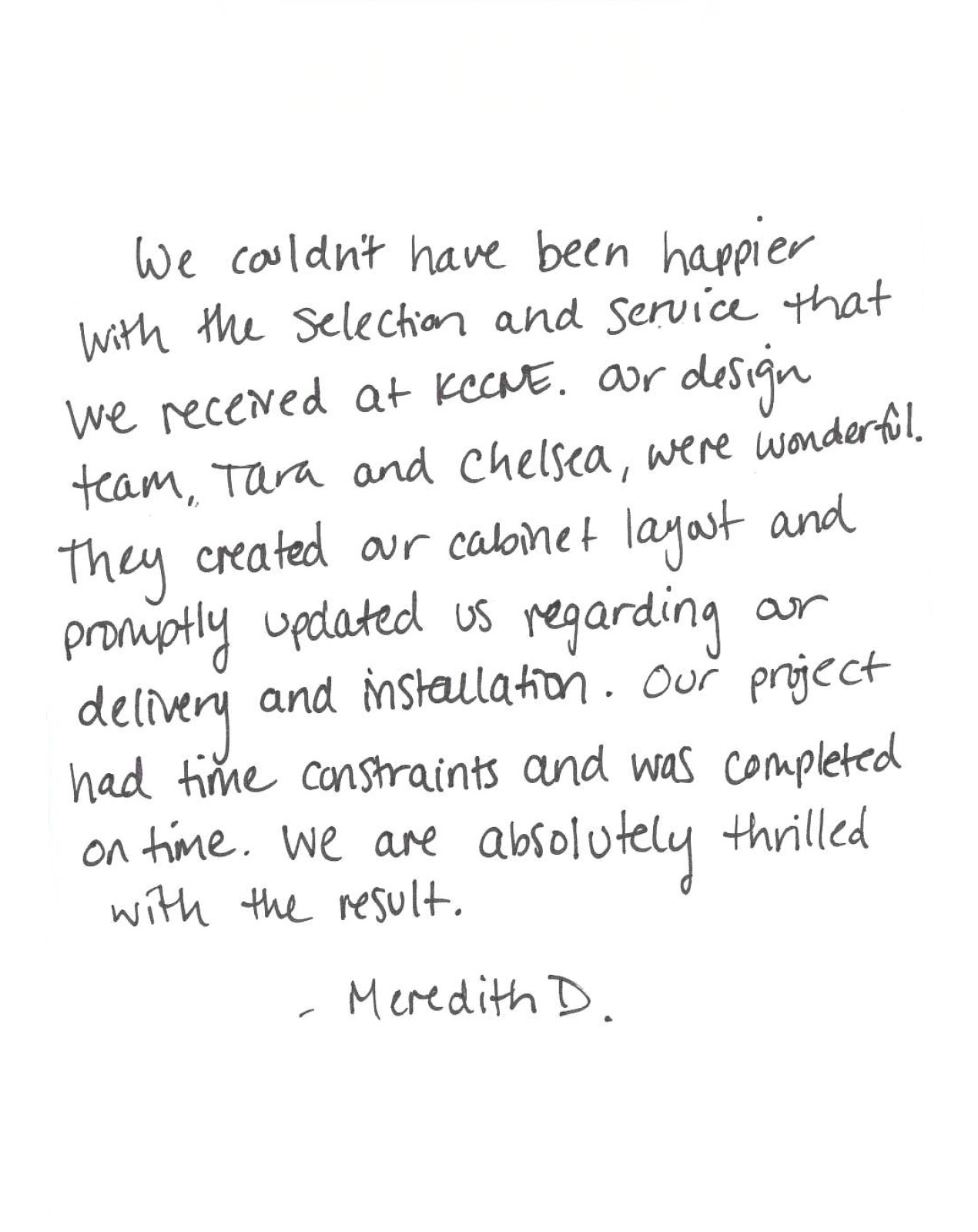 Customer Testimonial