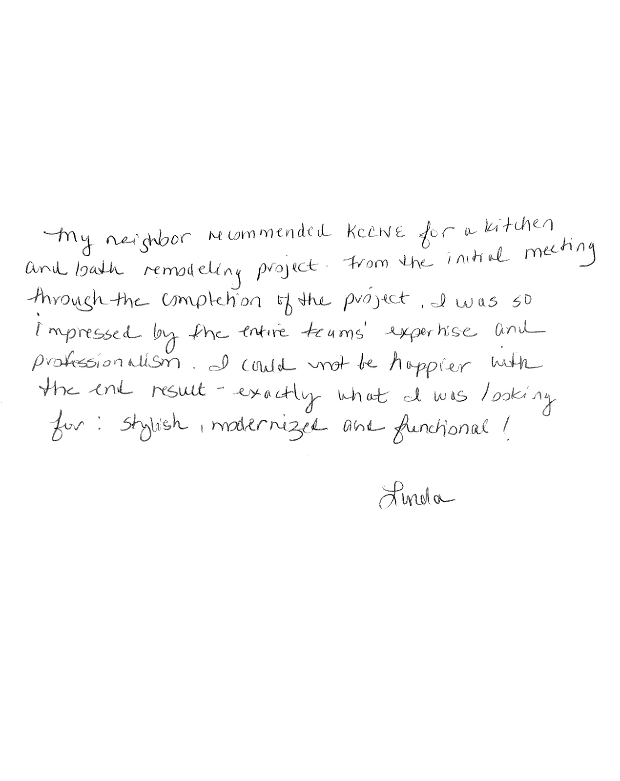 Customer Testimonial